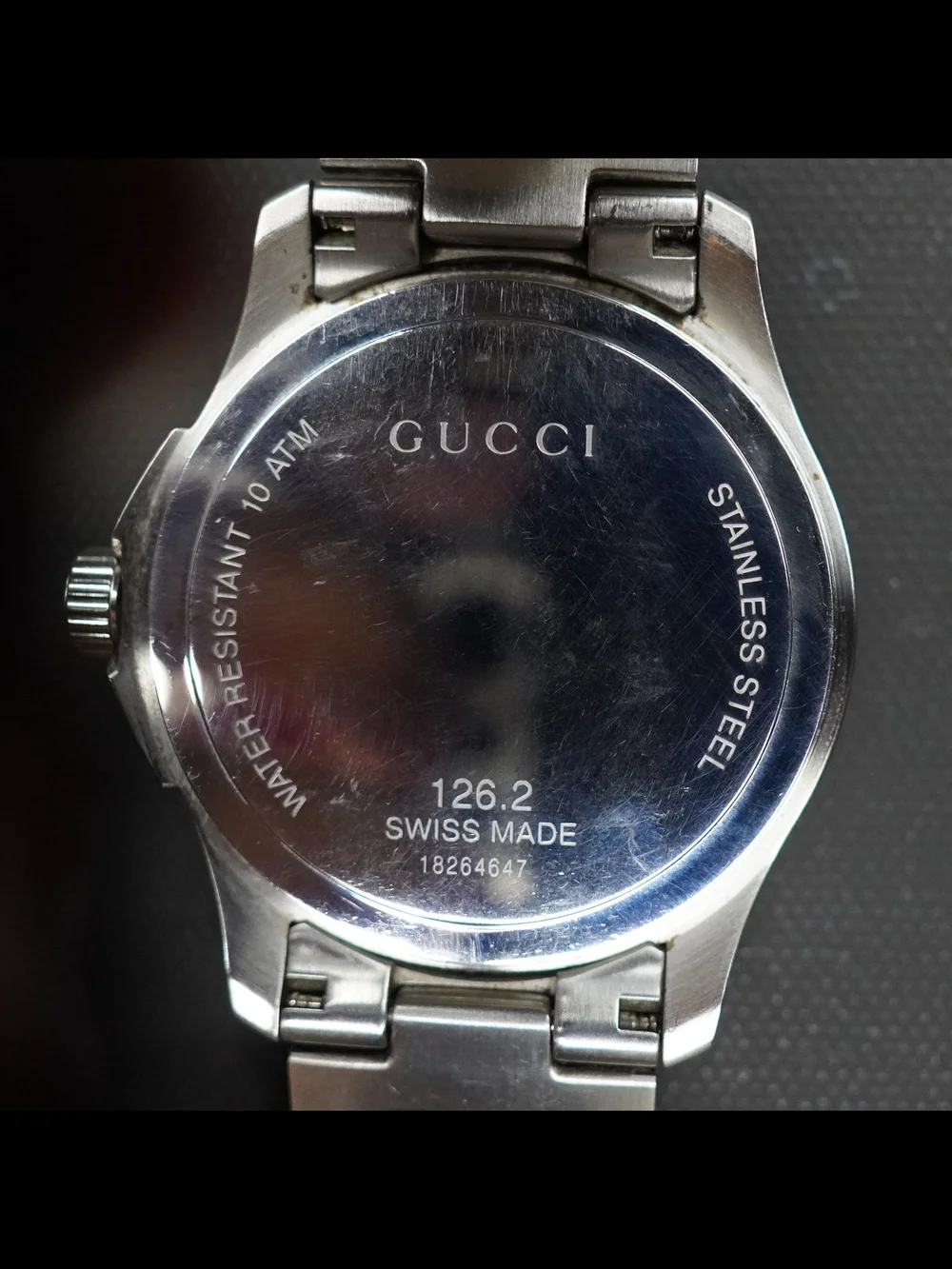 Gucci Men’s 126 G-Timeless Sport Blue Dial Stainless Steel Watch Swiss Made